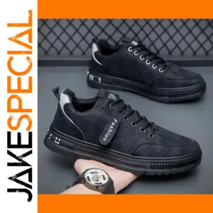 Men's Retro Casual Sneakers Leather Lace Up