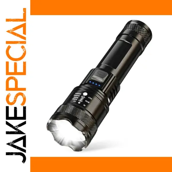 2000LM USB Rechargeable Tactical Flashlight