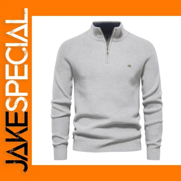 Men's Autumn Winter Cotton Zipper Cardigan