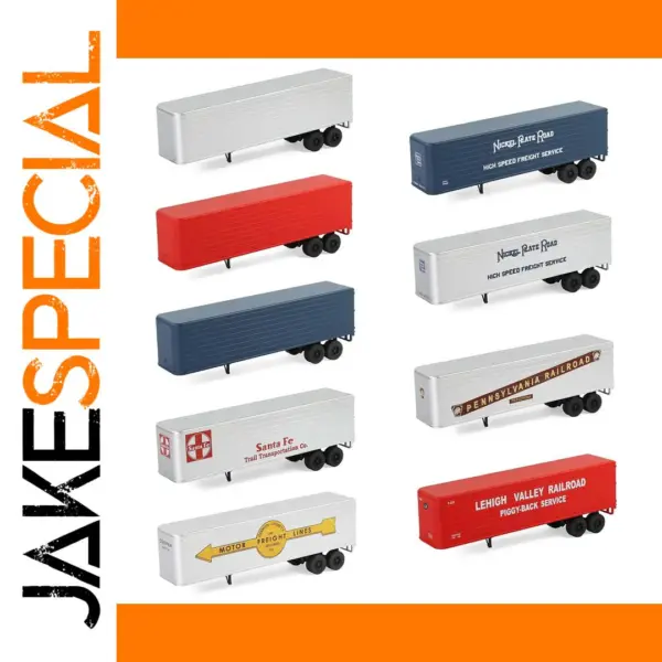 HO Scale Model Trailers Pack of 2