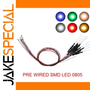 20pcs Pre-soldered SMD LED 0805 with Resistor