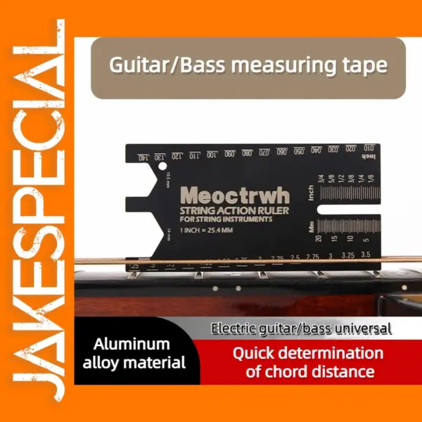 Aluminum Alloy Guitar and Bass Tuning Ruler