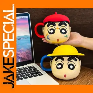 Cute Cartoon Ceramic Mug with Lid