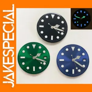 29mm Blue Luminous Watch Dial with Green Hands