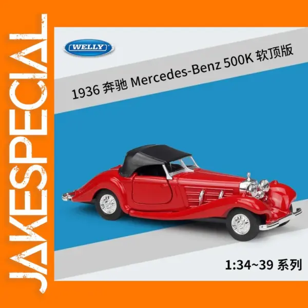 Welly 1:36 Mercedes-Benz 500K Diecast Model