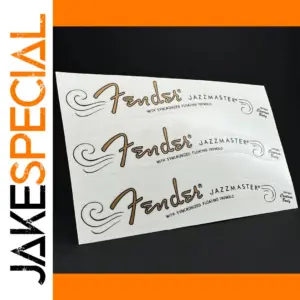 Water Slide Guitar Logo Decals for Jazzmaster