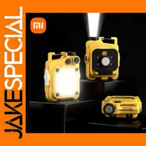 USB Rechargeable LED Keychain Flashlight with Magnet