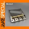 Nickel Vintage Guitar Bridge with Brass Saddles