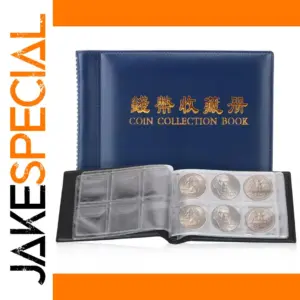 Coin Collection Book with 60 Pockets