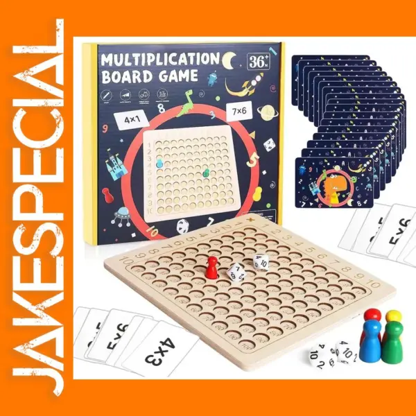 Montessori Wooden Multiplication Board Game Set