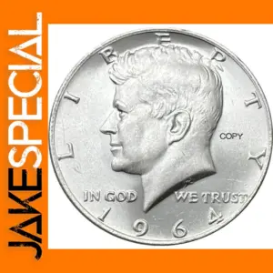 1964 Kennedy Half Coin Silver Plated Replica