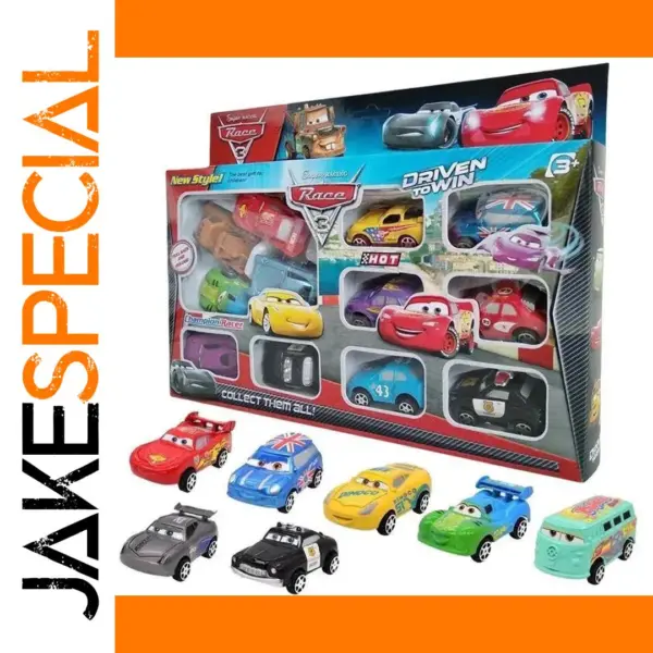 12pcs Disney Cars Diecast Toy Car Set