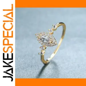 Elegant Marquise Cubic Zirconia Wedding Ring
