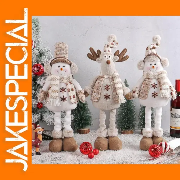 Telescopic Christmas Snowman Elk Doll Decoration