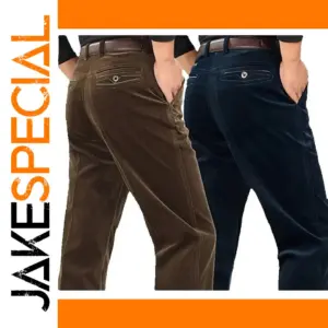 Men's Corduroy Loose Fit Joggers Trousers