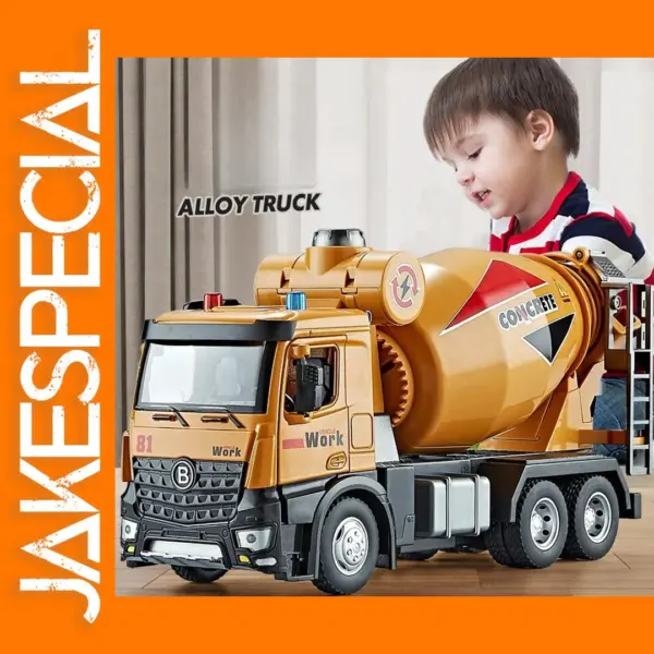 Big Alloy Engineering Diecast Vehicles Set for Kids