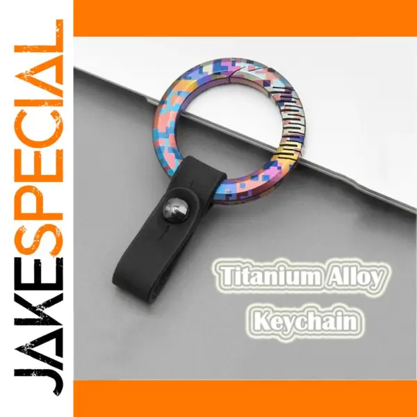 Colorful Titanium Alloy Keychain EDC Tool