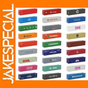 3 Pack HO Scale 1:87 Shipping Containers