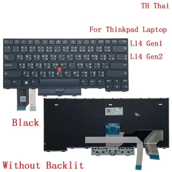 Lenovo Thinkpad L14 Keyboard Replacement G1 G2 - Image 8