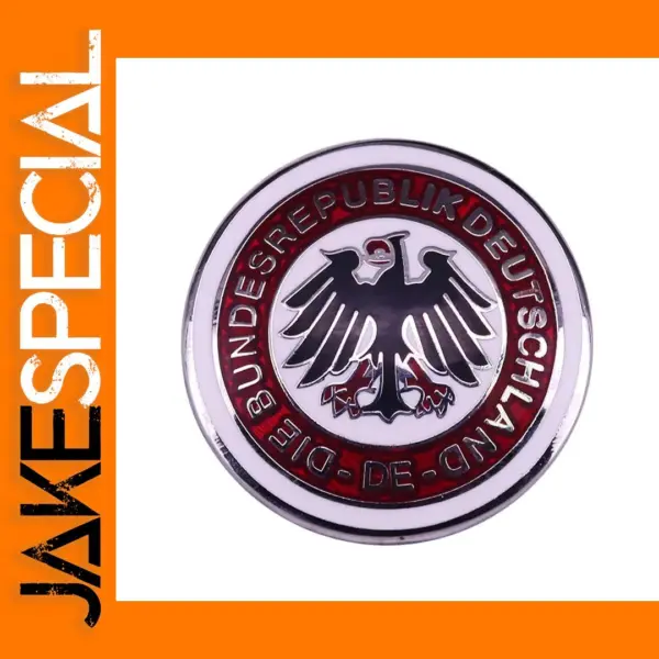 Round Copper Medal Badge Brooch