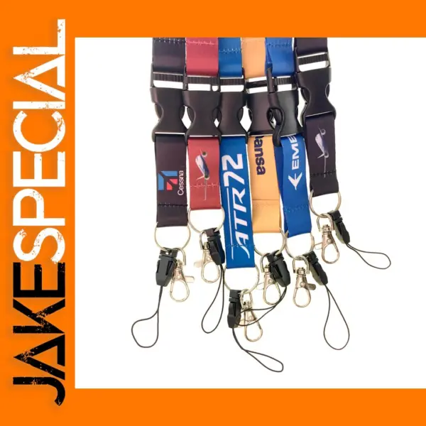 Fashion Lanyard Key Chain with Snap Buckle