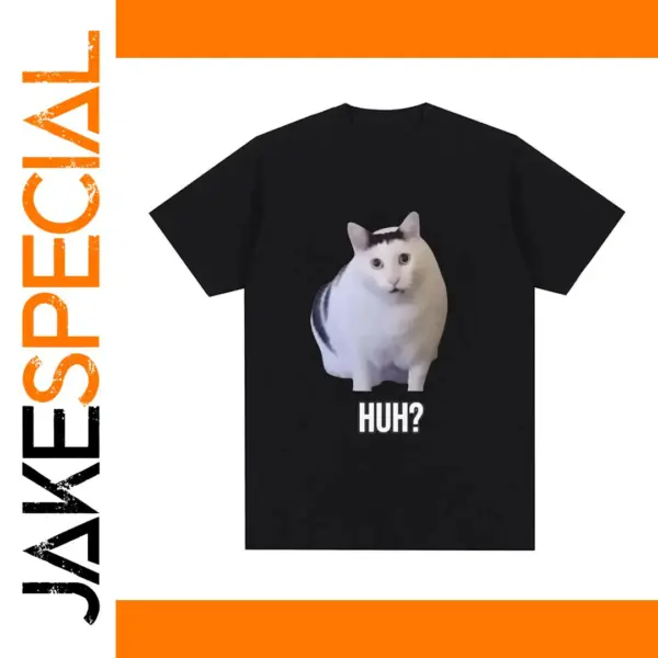 Cat Huh? Funny Meme T-shirt for Women