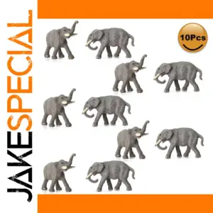 10pcs N Scale Elephants Model Railway Figurines