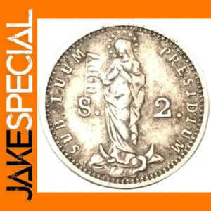 Antique Replica 2 Soldi Coin of Genoa