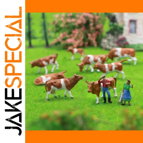 72pcs HO Scale Farm Animals Set for Layout