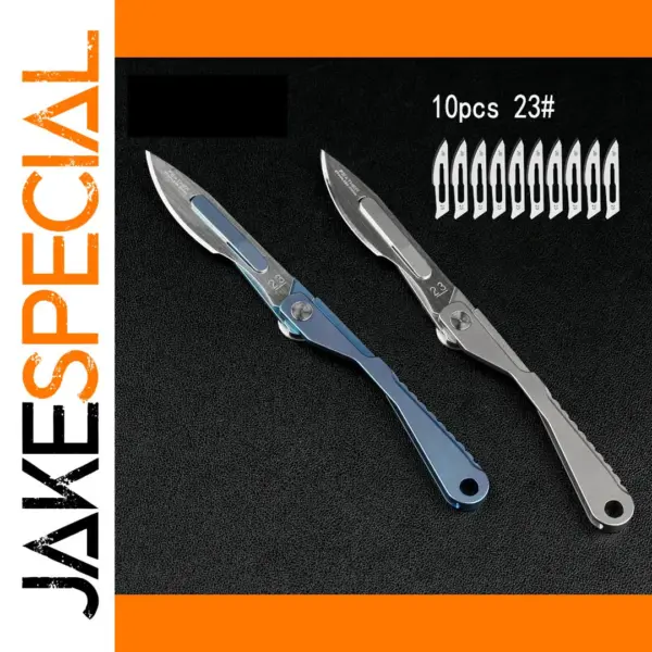 Titanium Alloy Folding Scalpel Knife with Blades