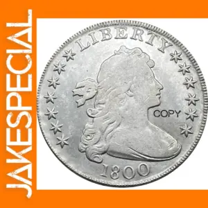 Draped Bust Heraldic Eagle Silver Plated Coin