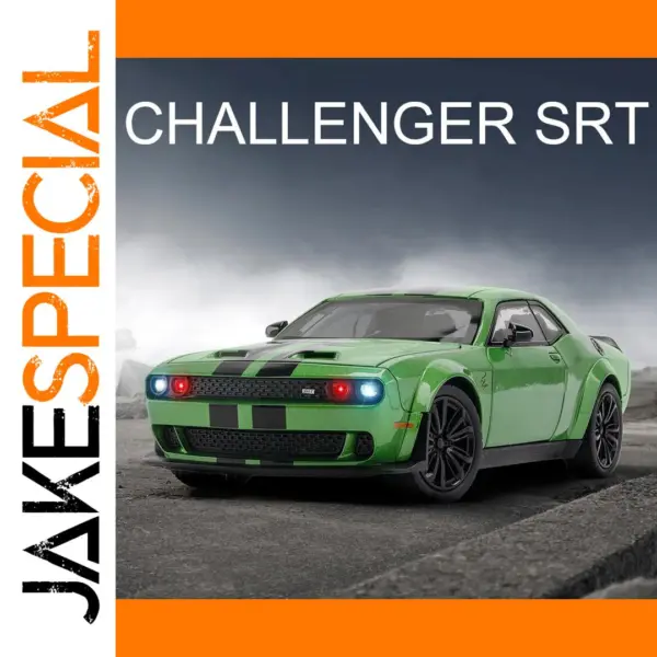 1/22 Challenger SRT Hellcat Diecast Toy Car Model