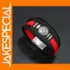 Punk Vintage Leather Cuff Bracelet for Unisex