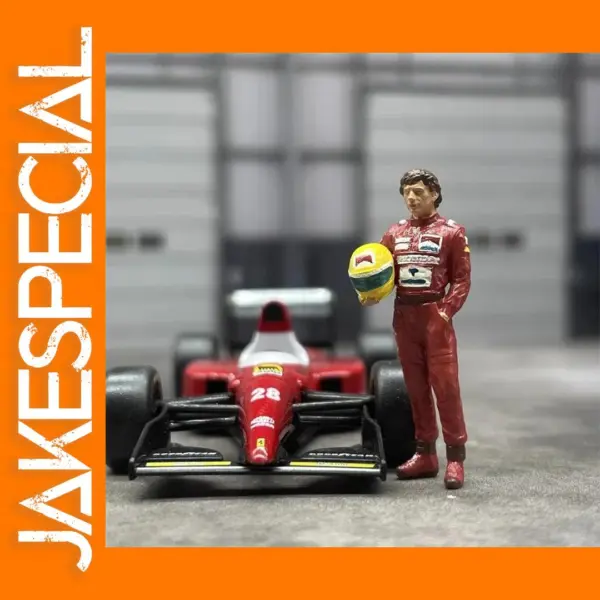 1:64 Scale Racing Driver Action Figure Model