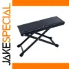 Height Adjustable Black Guitar Footrest Pedal