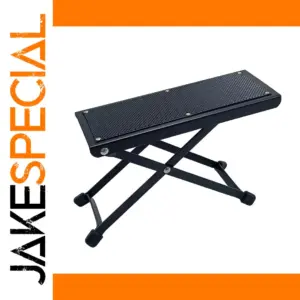 Height Adjustable Black Guitar Footrest Pedal