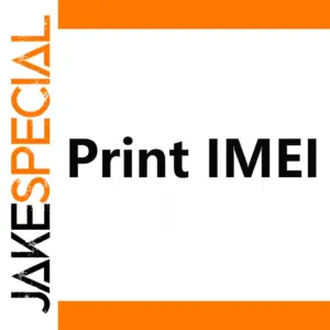 Print IMEI for Smartphone SIM Tray