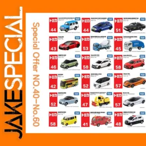 Tomica Diecast Model Cars 1:64 Set No.41-60