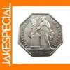 Octagonal Silver Coin Replica for Decor