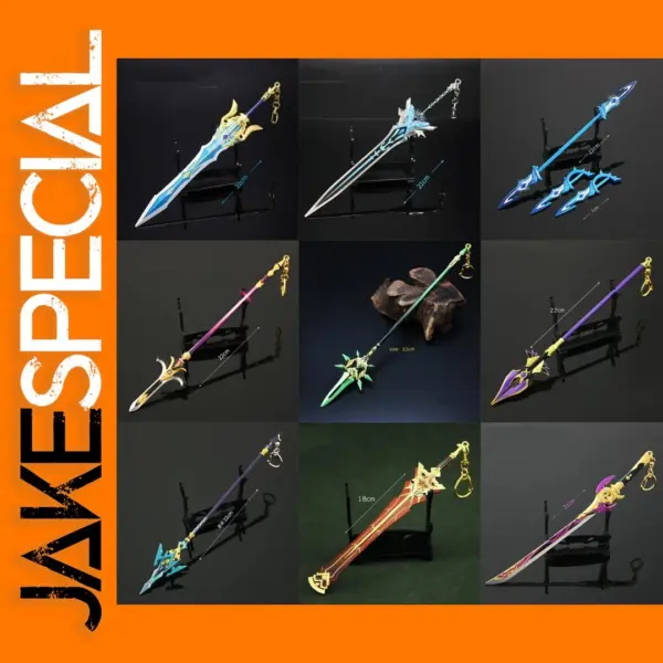 Genshin Impact Sword Keychain Alloy Metal Toy