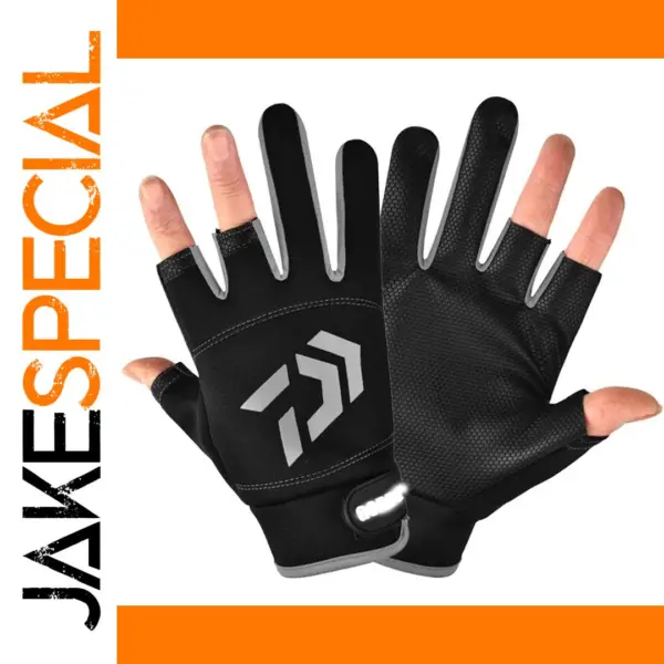 Exposed Finger Fishing Gloves for Outdoor Sports