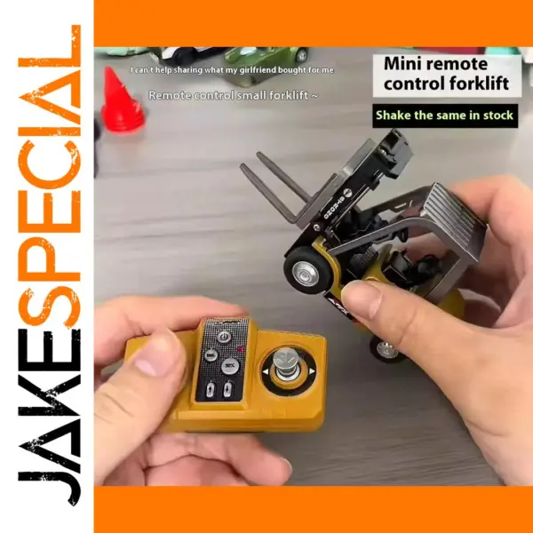 1/64 Scale Remote-Controlled Alloy Forklift Model