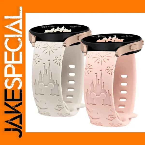 20mm Castle Engraved Silicone Strap for Galaxy Watch