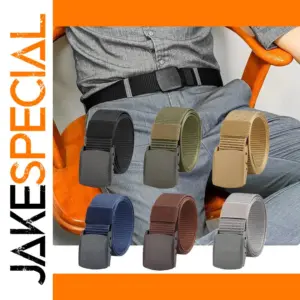 Tactical Nylon Belt with Plastic Buckle 125cm