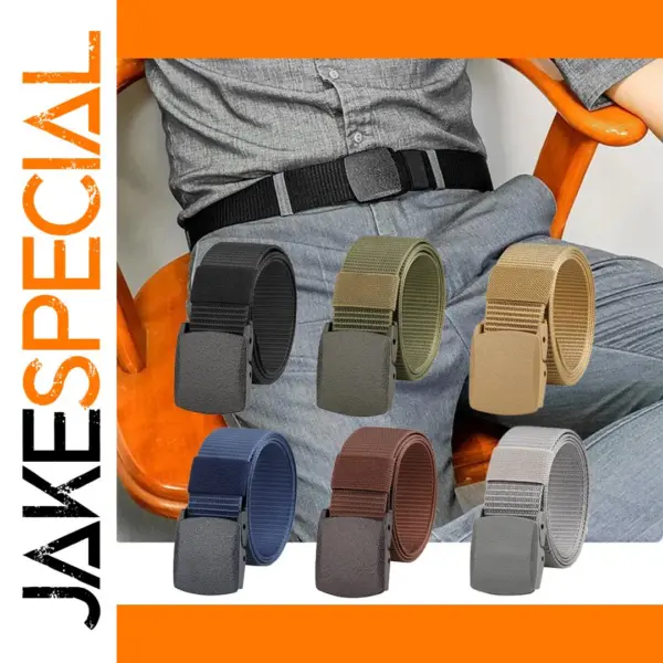 Tactical Nylon Belt with Plastic Buckle 125cm