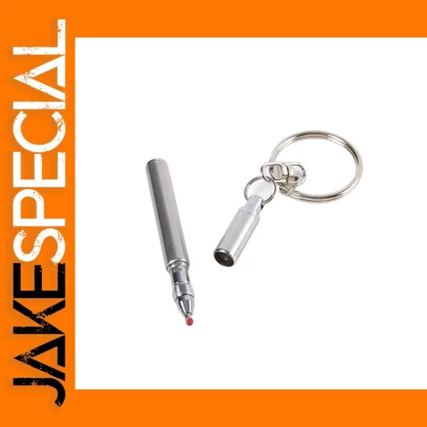 Stainless Steel Telescoping Keychain Pen
