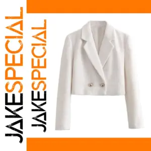 Women's Elegant Texture Weave Blazer Coat