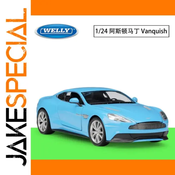 WELLY 1:24 Aston Martin VANQUISH V12 Diecast Model