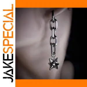 Gothic Dangle Spike Ball Flail Earrings