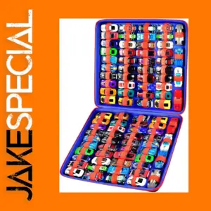 Portable Organizer for 88 Toy Cars Storage